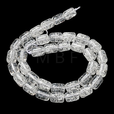 Transparent Crackle Glass Beads Strands GLAA-NH0001-04K-1