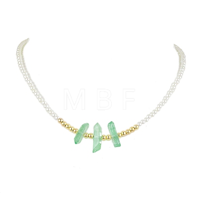 4Pcs 4 Styles ABS Plastic Imitation Pearl Beaded Necklaces NJEW-JN04859-1