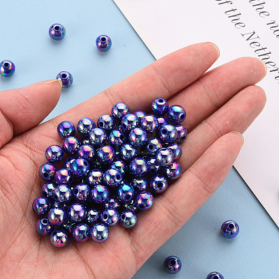 Opaque Acrylic Beads MACR-S370-D8mm-S014-1