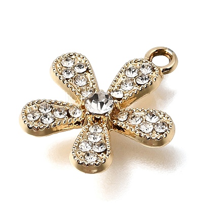 UV Plating Alloy Crystal Rhinestone Pendants RB-CBAD37D-14G-1