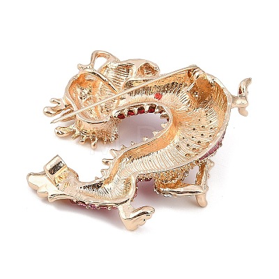 Dragon Alloy Rhinestones Brooches JEWB-S022-09C-1