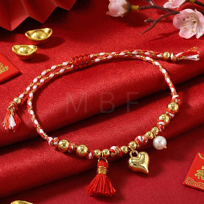 Pride Month Alloy Heart Charm Bracelets YY7958-1-1