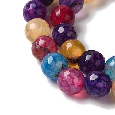 Dyed & Heated Natural Dragon Veins Agate Beads Strands G-P539-A01-21-1