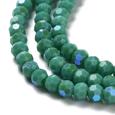 Opaque Glass Beads Strands EGLA-A035-P4mm-L13-1