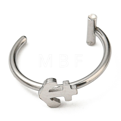 304 Stainless Steel Eyebrow Ring AJEW-H140-05P-1