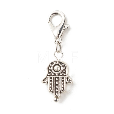 Tibetan Style Alloy Pendant Decorate HJEW-JM00589-1