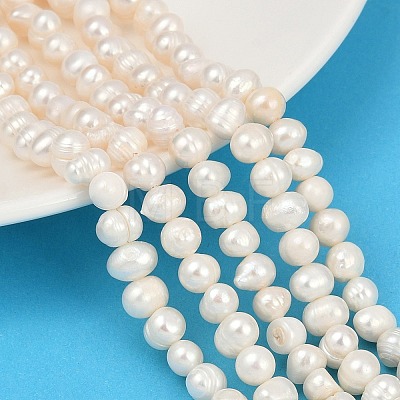 Natural Cultured Freshwater Pearl Beads Strands PEAR-I007-07Y-07A-1