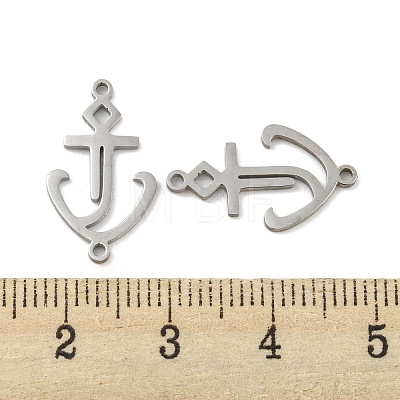 Non-Tarnish 304 Stainless Steel Connector Charms STAS-P344-10P-1