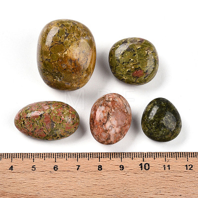 Natural Unakite No Hole Beads G-S218-08-01-1