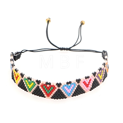 Miyuki Seed Braided Bead Bracelet BJEW-P269-45-1