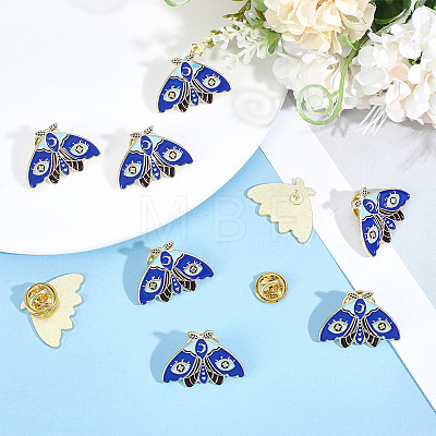 9pcs Alloy Enamel Brooches JEWB-ME0001-35-1