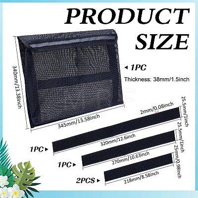 Cloth Boat Mesh Storage Bags AJEW-WH0696-496-1