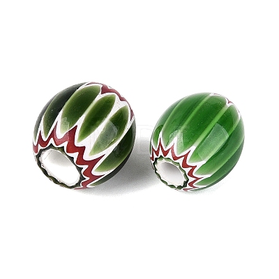 Handmade Millefiori Glass Barrel Beads LS-LA-N002-19E-1