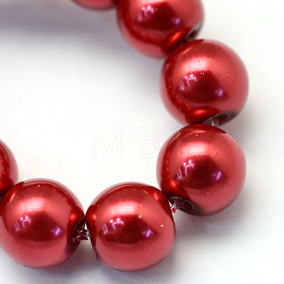 Baking Painted Glass Pearl Bead Strands HY-Q003-3mm-51-1