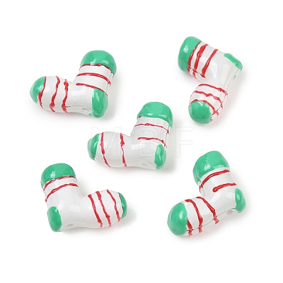 Dyed & Heated Glass Enamel Beads GLAA-B036-01-1