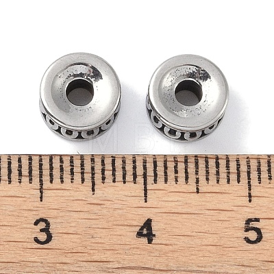 316 Surgical Stainless Steel Spacer Beads Hand Polished LS-STAS-P362-18AS-1