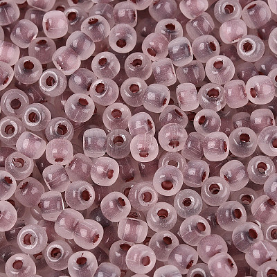 6/0 Transparent Inside Colours Glass Seed Beads SEED-N008-08C-1