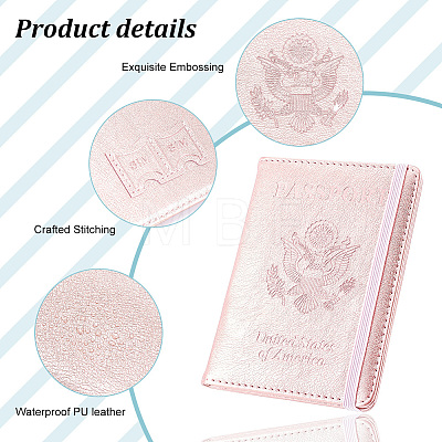 PU Leather Passport Cover AJEW-WH0020-31-1