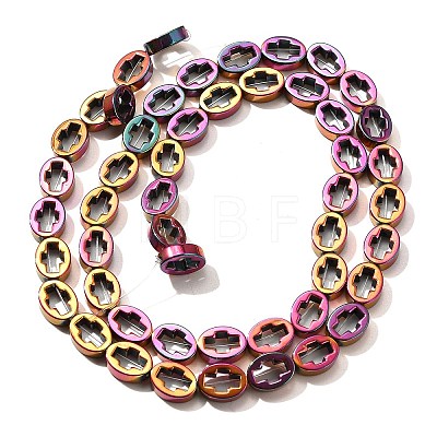 Electroplated Synthetic Non-magnetic Hematite Beads Strands G-L613-Z01-01I-1