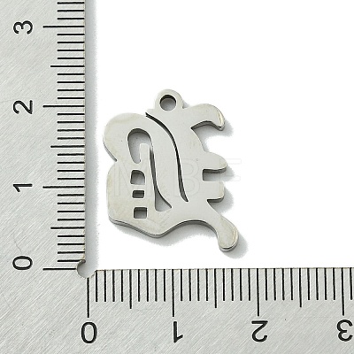 Non-Tarnish 201 Stainless Steel Pendants STAS-B055-01P-B-1