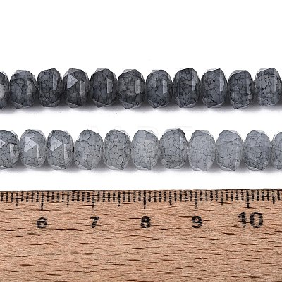 Imitation Jade Crackle Glass Beads Strands GLAA-N068-01A-A01-1