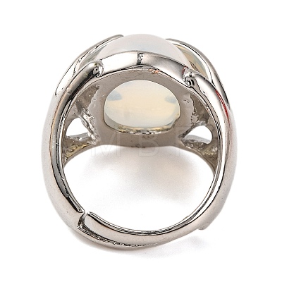 Oval Opalite Finger Ring G-Q184-06D-P-1