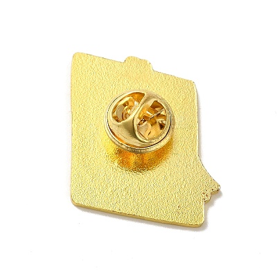 Medical Treatment Theme Baking Paint Black Golden Zinc Alloy Brooches JEWB-M037-03B-G-1