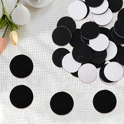 150Pcs Self-adhesive Felt Round Sheet DIY-CP0013-91A-1