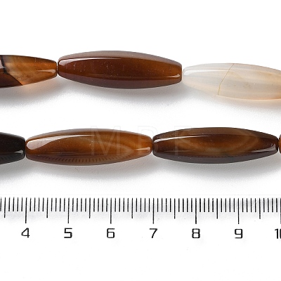 Natural Agate(Dyed & Heated) Beads Strands G-M446-A01-01A-1