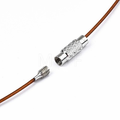 Stainless Steel Wire Necklace Cord DIY Jewelry Making X-TWIR-R003-07-1