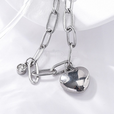 304 Stainless Steel Charm Bracelets STAS-D152-01P-1