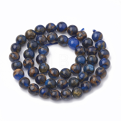 Natural Chalcedony Beads Strands G-S333-6mm-014E-1
