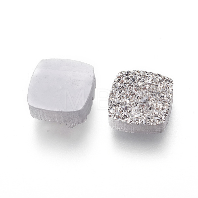 Imitation Druzy Gemstone Resin Beads RESI-L026-K03-1