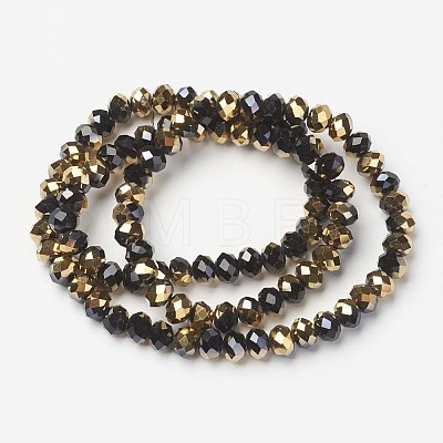 Electroplate Opaque Glass Beads Strands LS-EGLA-A034-P4mm-O01-1