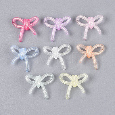 Luminous Frosted Transparent Acrylic Beads TACR-T029-24M-1
