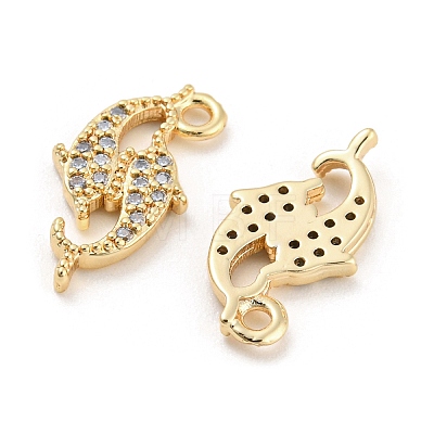 Brass Micro Cubic Zirconia Pendants KK-Q789-32G-1