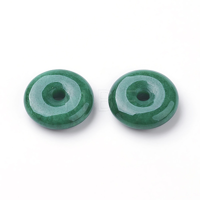 Natural Myanmar Jade/Burmese Jade Charms G-P334-06-14mm-A-1