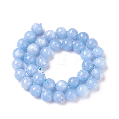 Natural White Jade Beads Strands X-G-I222-10mm-02-1