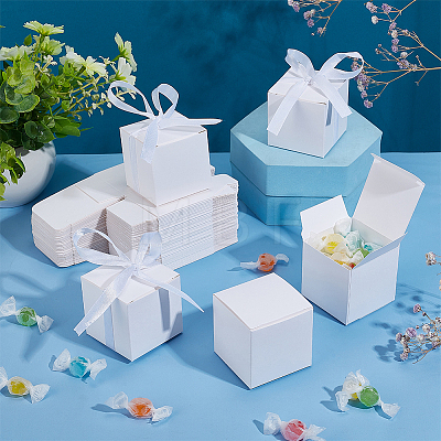 Square Folding Cardboard Paper Candy Gift Box CON-WH0094-14B-1
