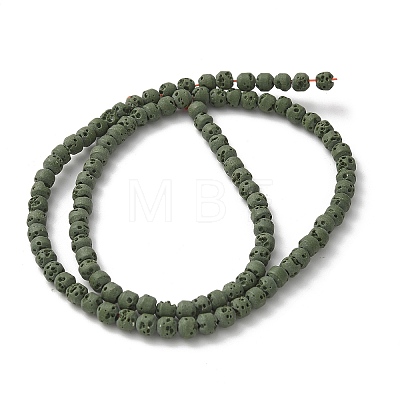 Synthetic Lava Rock Dyed Beads Strands G-H311-08D-07-1