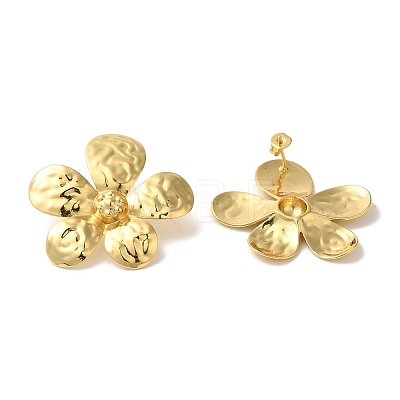 Rack Plating Brass Stud Earrings EJEW-B062-16G-1