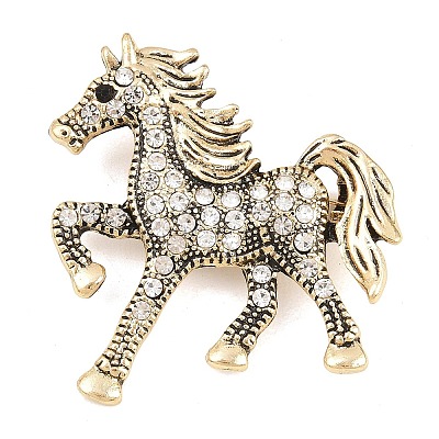 Alloy Rhinestone Lapel Pin Brooches JEWB-C057-01AB-1
