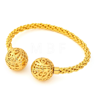 Brass Cuff Bangles BJEW-F477-04G-02-1