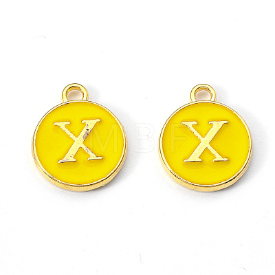 Golden Plated Alloy Enamel Charms LS-ENAM-S118-09X-1