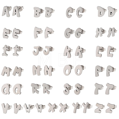 304 Stainless Steel Stud Earrings SA-T001-03P-1
