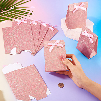Rectangle Glitter Paper Gift Bags CARB-TAC0002-05E-1