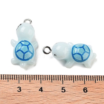 Opaque Resin Pendants RESI-N039-84E-1