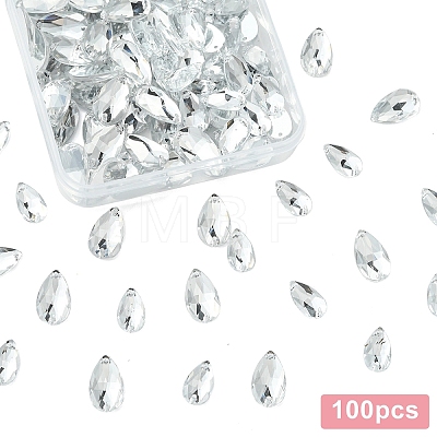 100Pcs 2 Styles Sew on Rhinestone ACRT-YW0001-01A-1