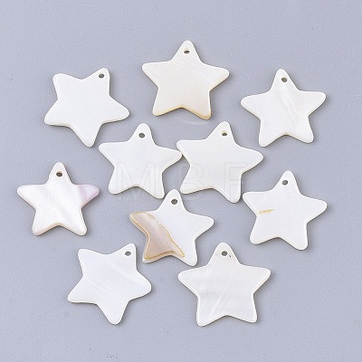 Freshwater Shell Pendants LS-SHEL-S276-60C-1