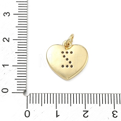 Brass Micro Pave Clear Cubic Zirconia Pendants KK-D229-01G-26-1
